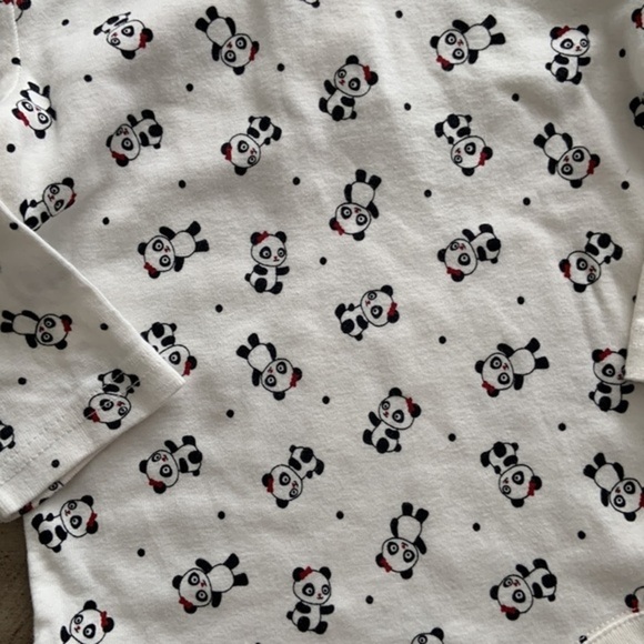 Gymboree Holiday Panda Bodysuit 12 18 months NWOT - Picture 2 of 4